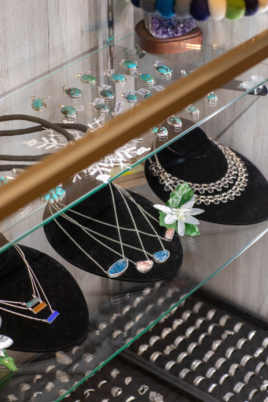 Jewelry display in Portland, Mexicali Blues