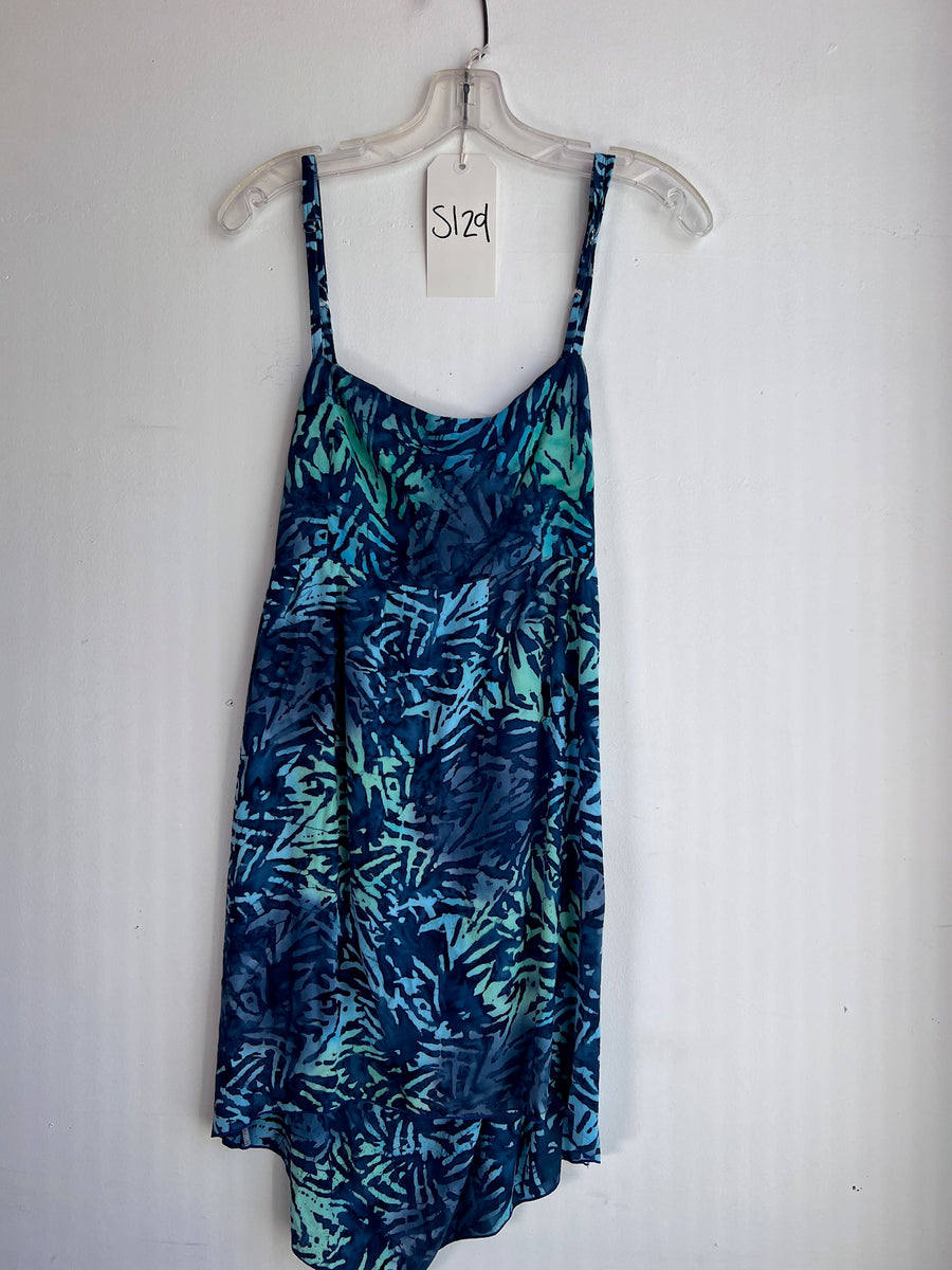 S129 Sample Batik Isla Summer Dress S/M Blue