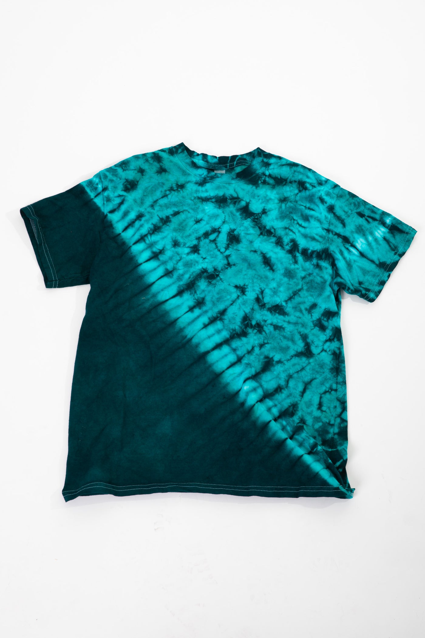 Psychedelic Diagonal Tie Dye T-Shirt