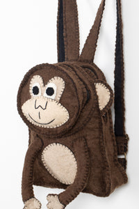 Felt Wild Animal Backpack Monkey 2