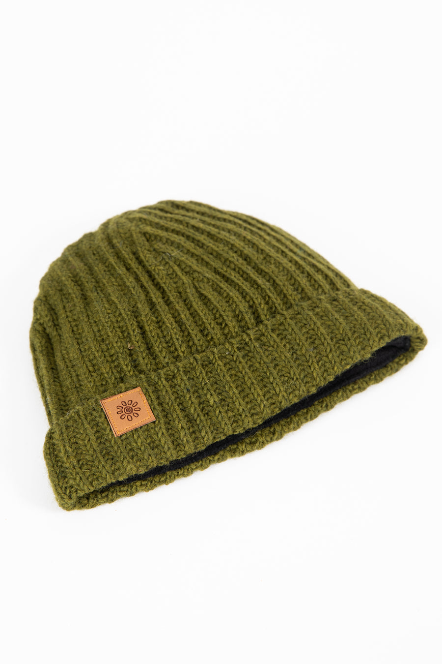 Simple Wool Fold Over Beanie