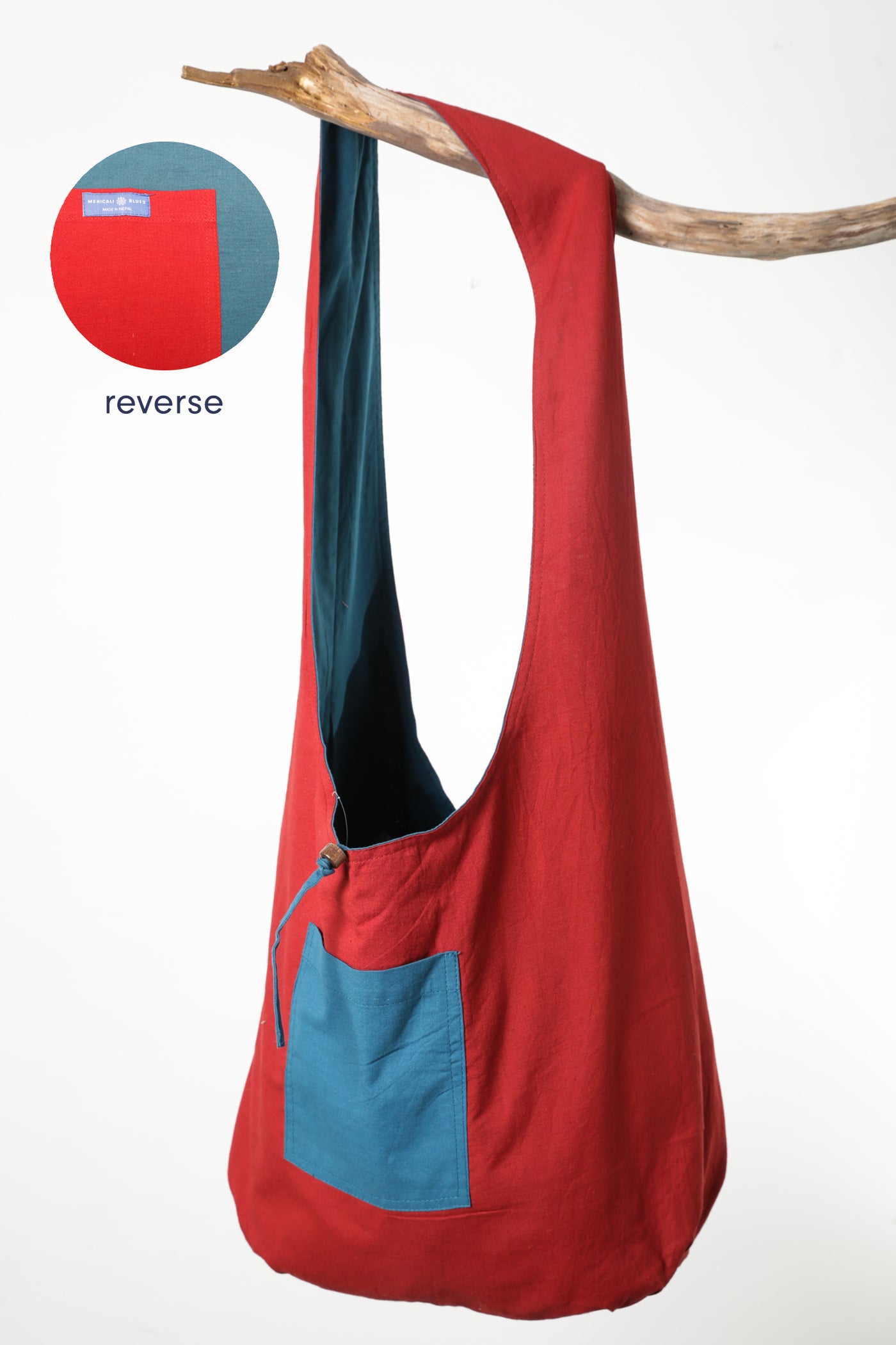 Reversible Color Block Bag