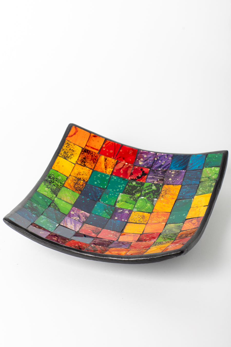 Rainbow Mosaic Dish