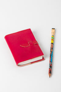 Dyed  Leather Mini Journal