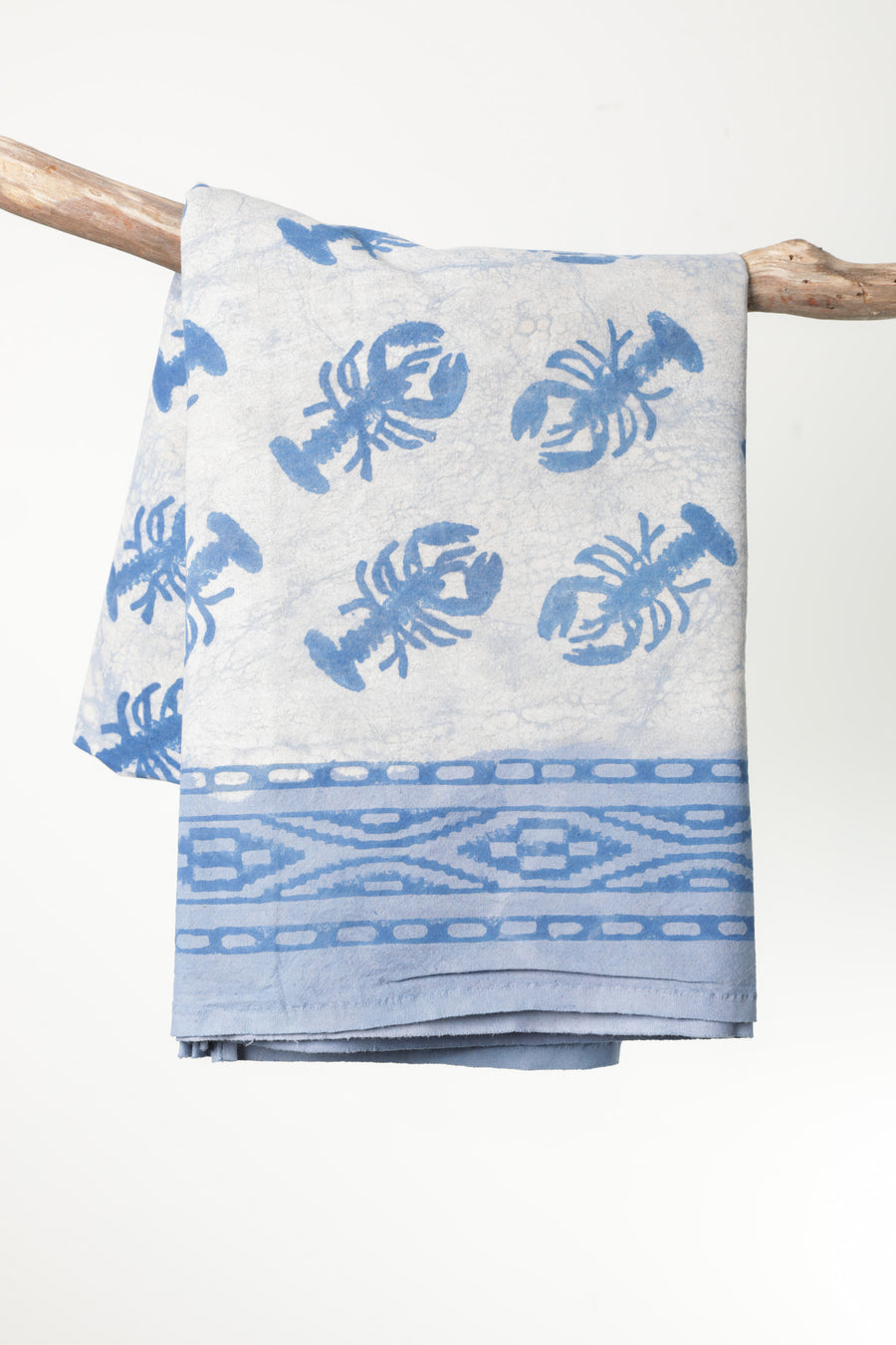 Lobster Block Print Button Up