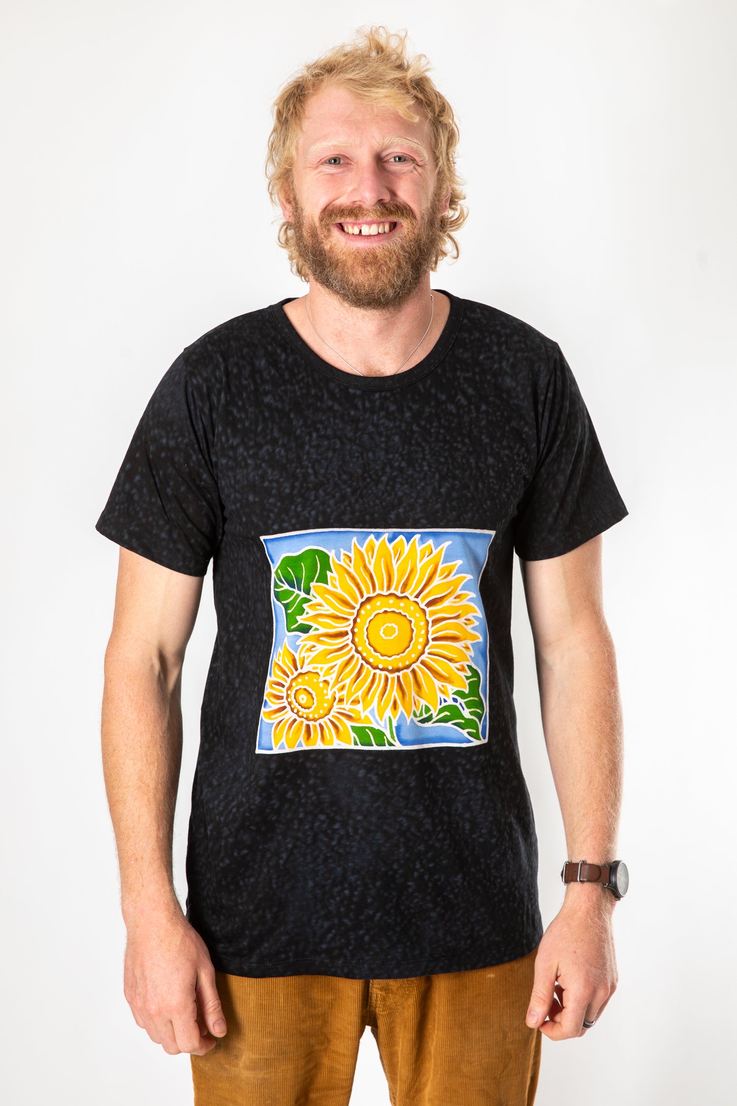 vintage Tee × African Batik Remake tunic hand_painted_batik_t-
