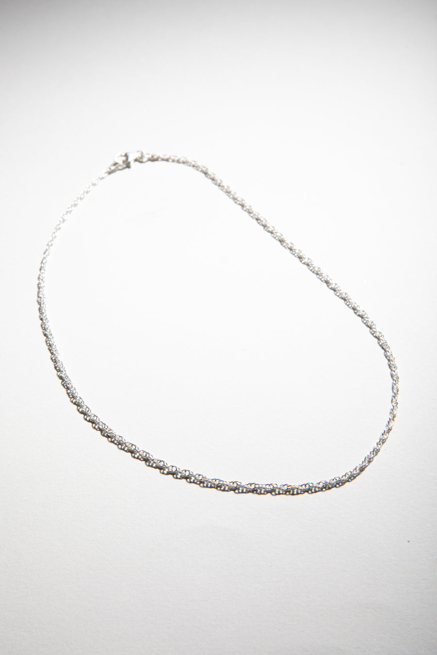Twist Chain Sterling Silver Necklace