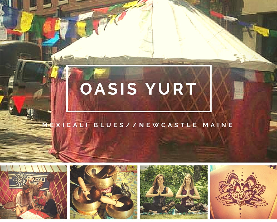 Your Oasis on Route One: The Mexicali Blues Yurt Sets Up at the Newcastle Store this Saturday!