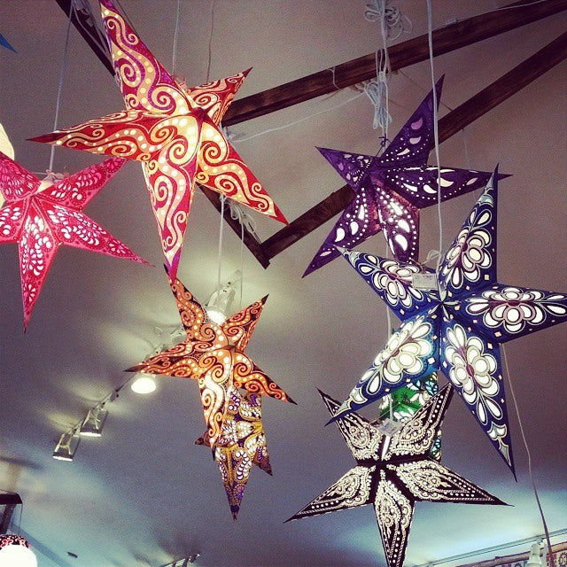Star Lamps in the Bohemian Home: How to Assemble a Paper Star Lantern