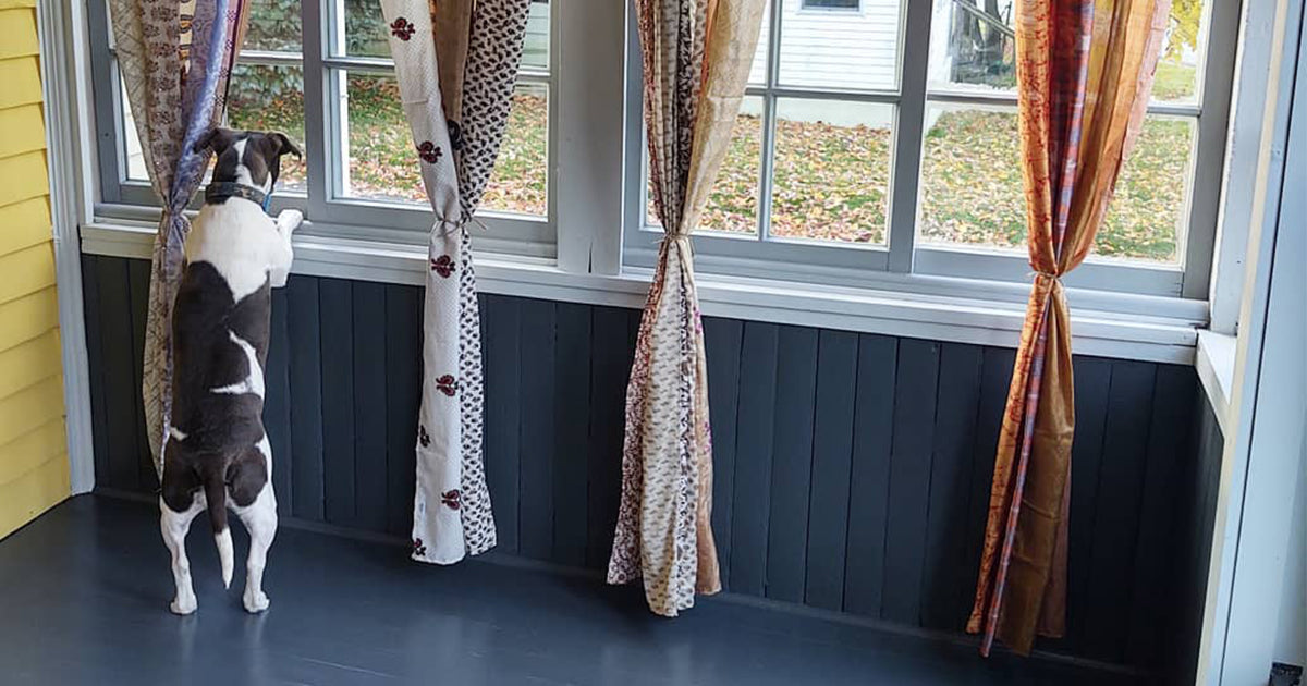 Our Products: Recycled Silk Curtain DIY