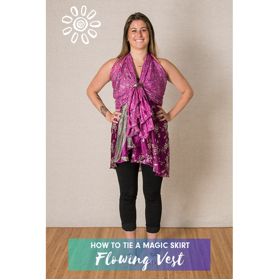 MAGIC WRAP SKIRT STYLING TUTORIAL: FLOWING VEST