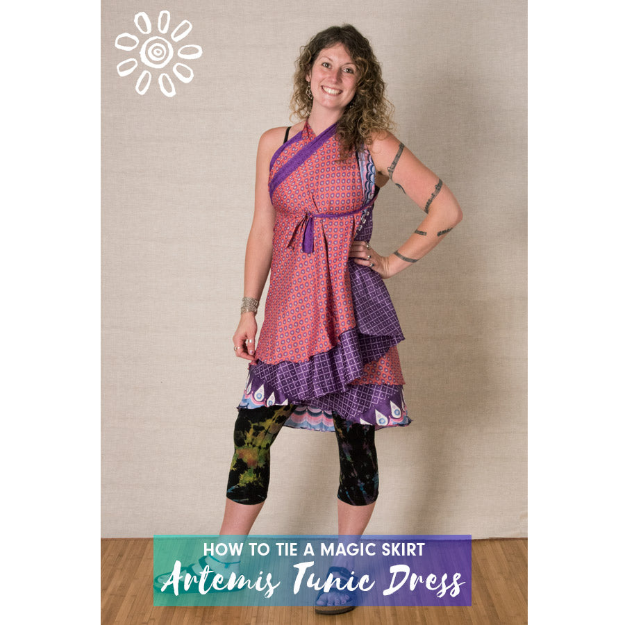 MAGIC WRAP SKIRT STYLE TUTORIAL: ARTEMIS TUNIC DRESS