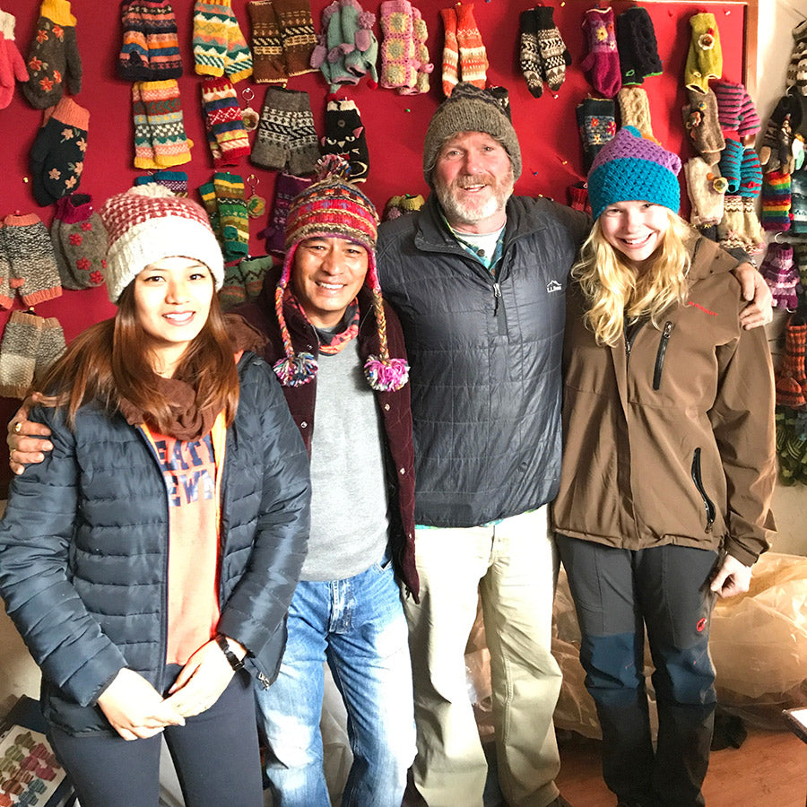Mexicali Blues and Rabi's company are both family businesses! (In pic: Rabi, Pete, and their daughters.)
