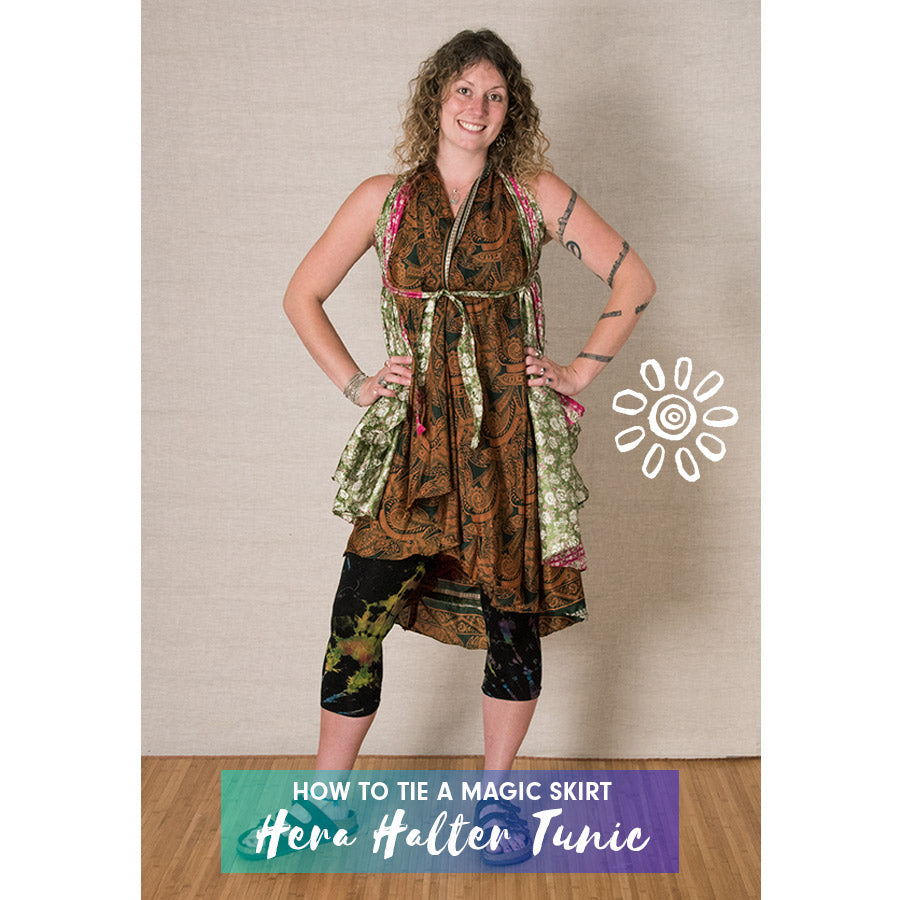 MAGIC WRAP SKIRT STYLING TUTORIAL: HERA HALTER TUNIC