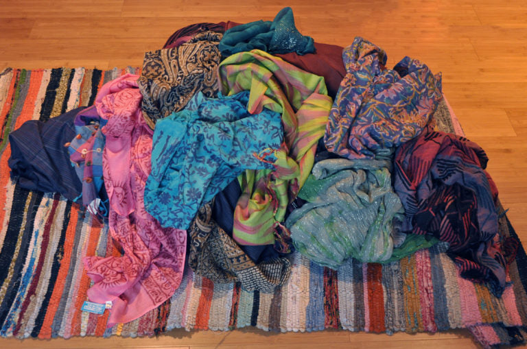 DIY: Easy Scarf Storage Solutions