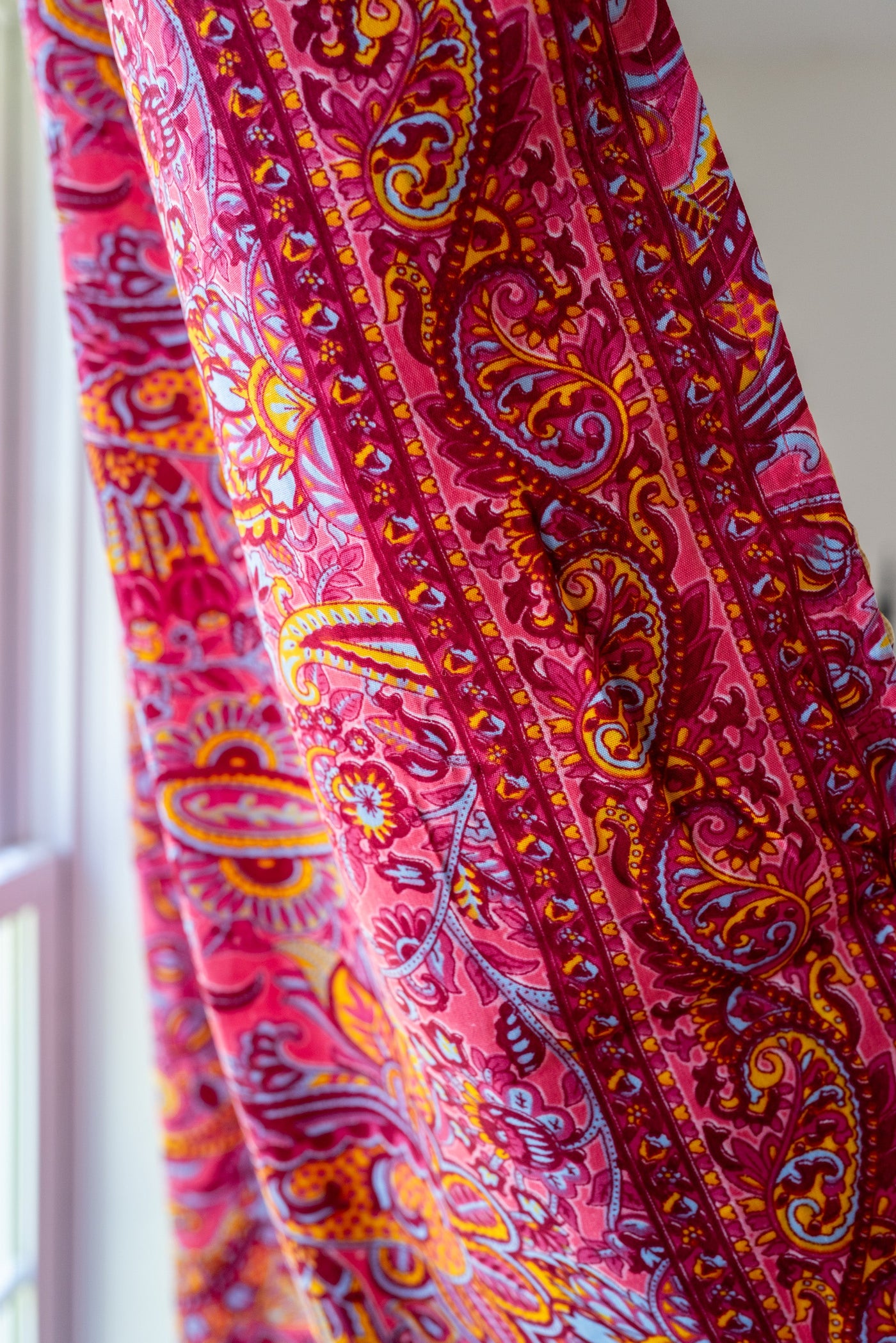 Patchwork Recycled Sari Silk Curtain