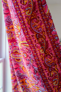 Patchwork Recycled Sari Silk Curtain