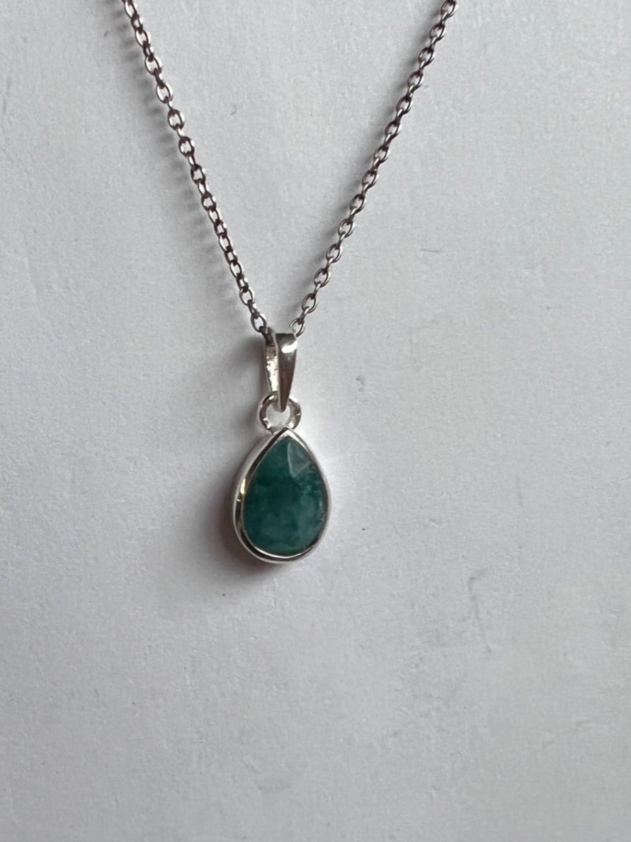 One of a Kind Emerald Pendant P149