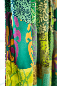 Patchwork Recycled Sari Silk Curtain