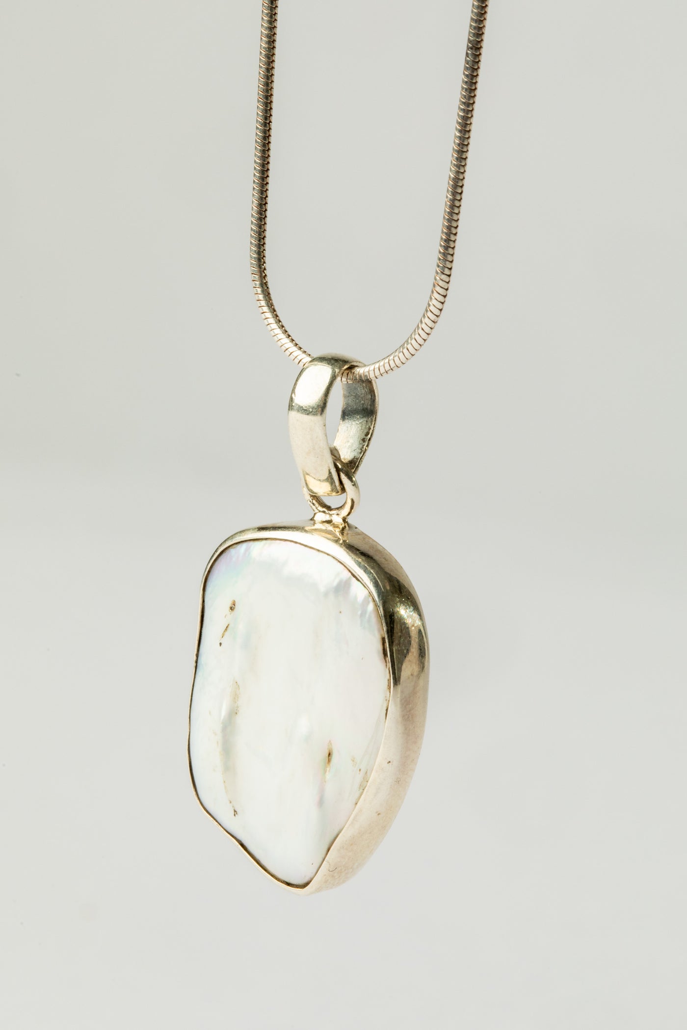 One of a Kind Rough Cut Pearl Pendant P139