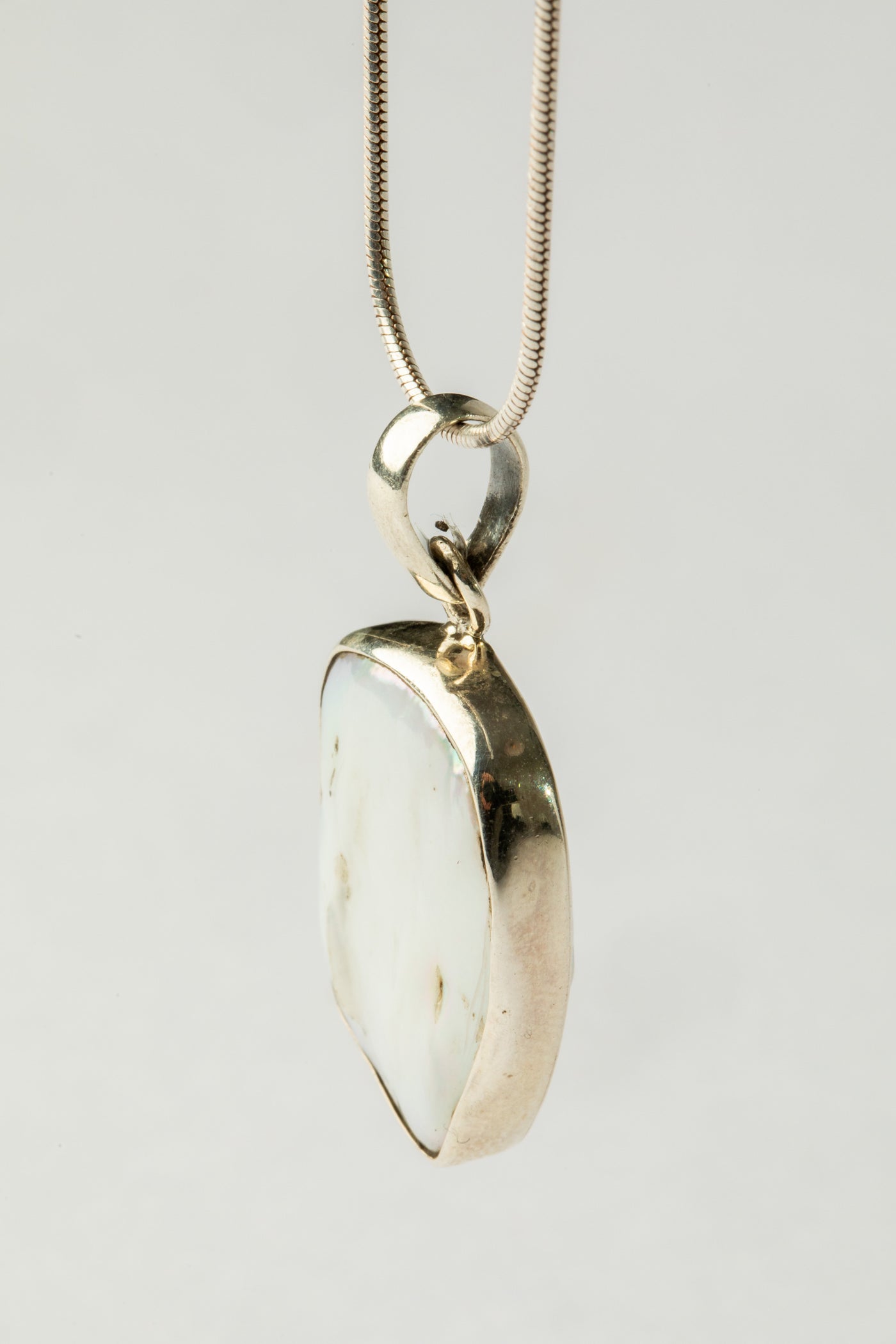 One of a Kind Rough Cut Pearl Pendant P139