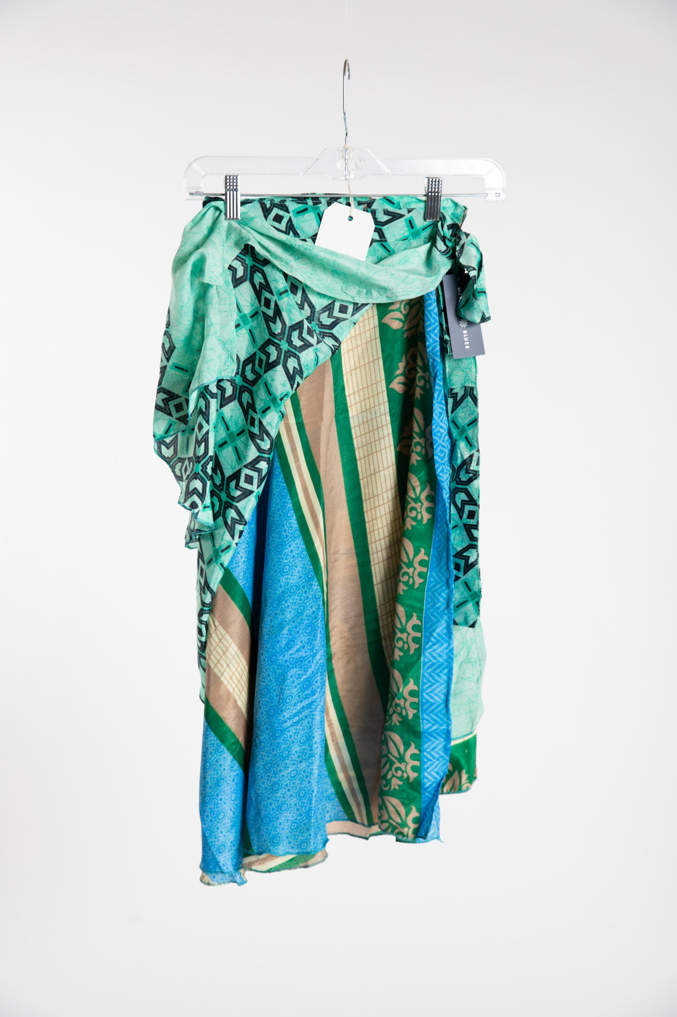 Long Sari Silk Wrap Skirt