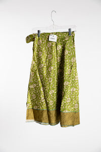 Tea Length Sari Silk Wrap Skirt