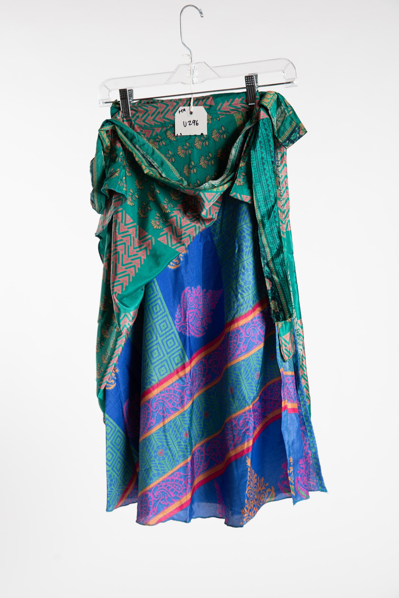 Tea Length Sari Silk Wrap Skirt