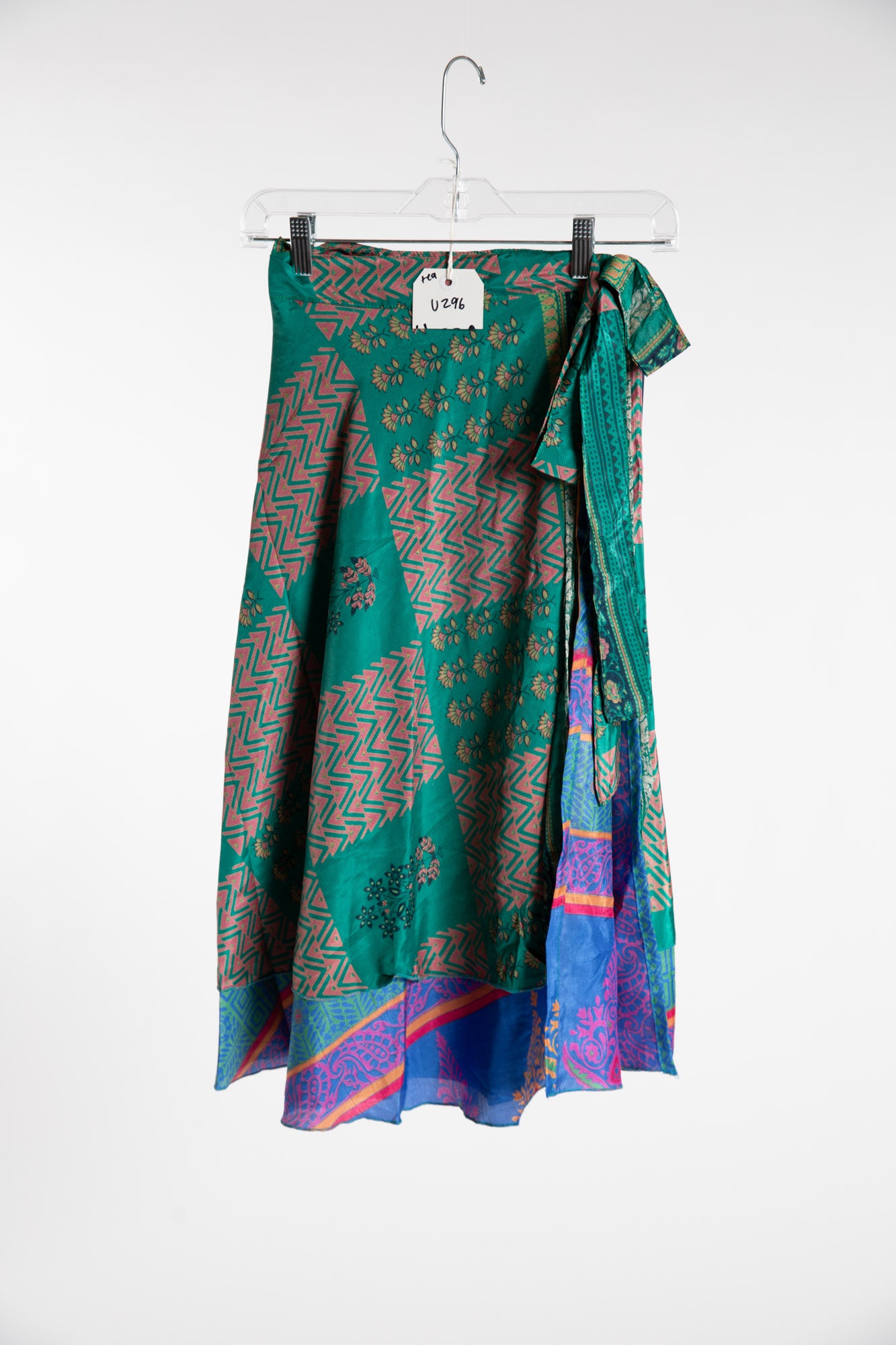 Tea Length Sari Silk Wrap Skirt