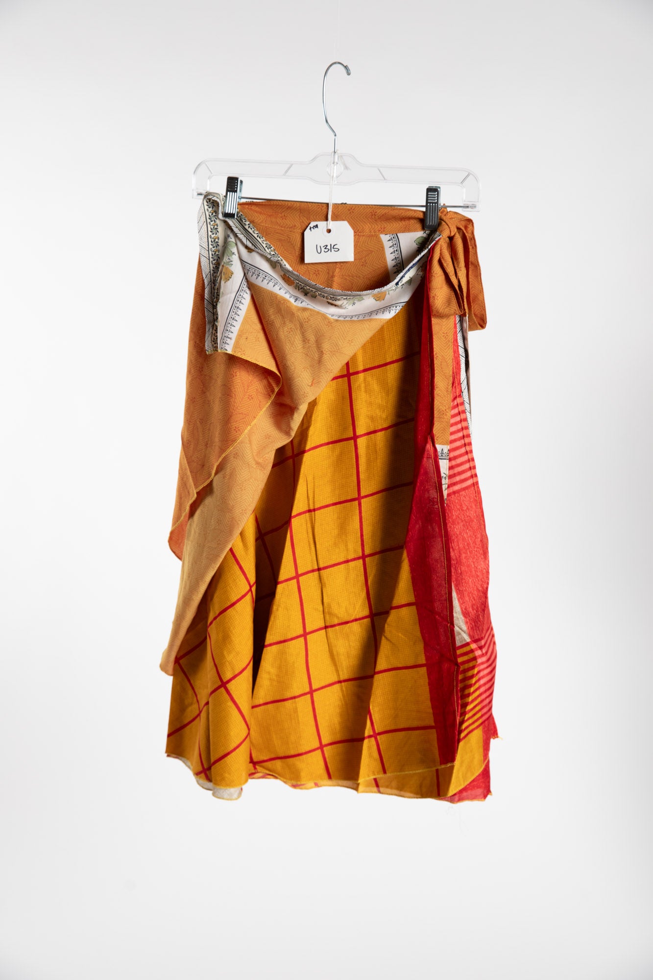 Tea Length Sari Silk Wrap Skirt