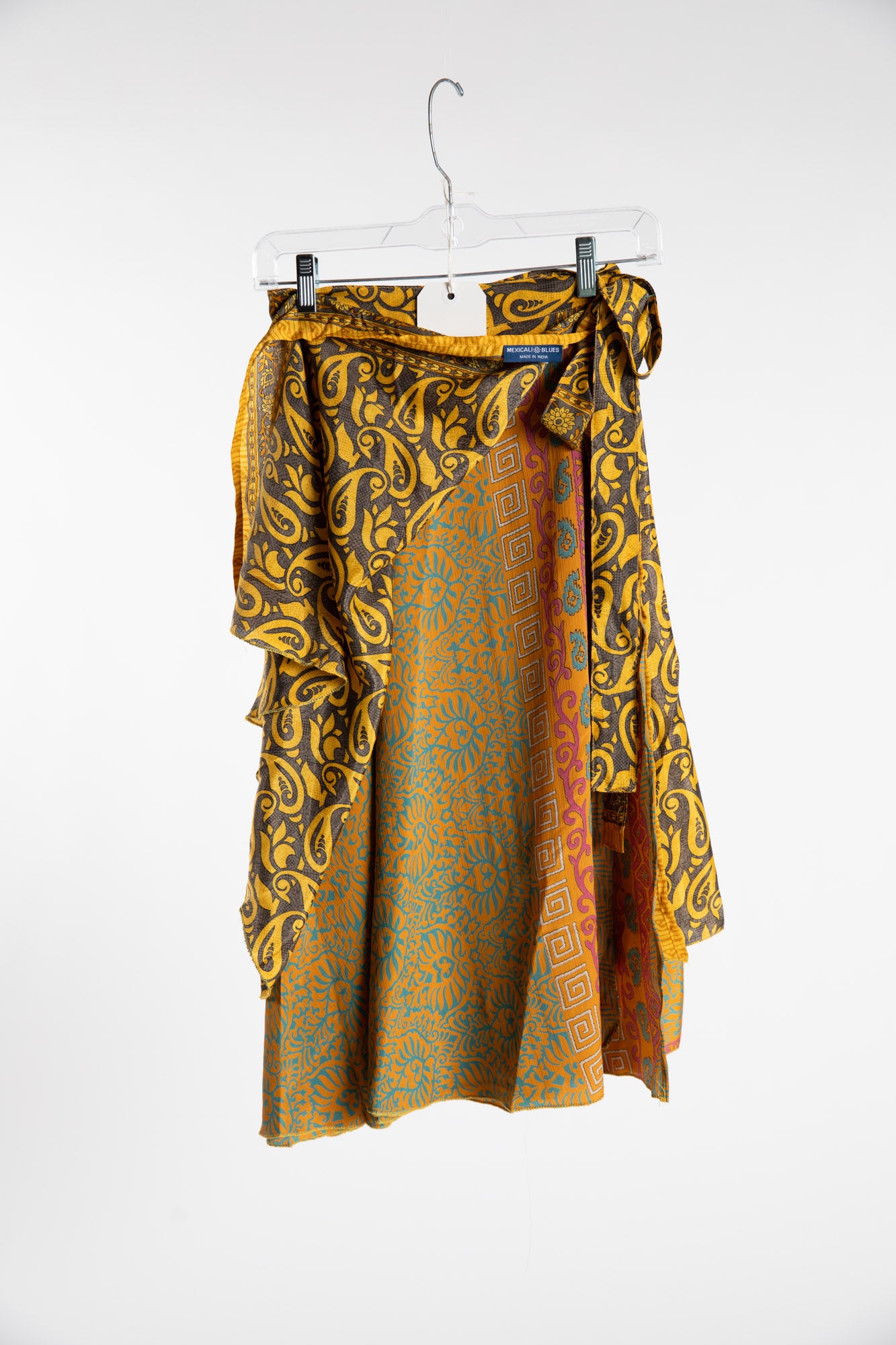 Tea Length Sari Silk Wrap Skirt