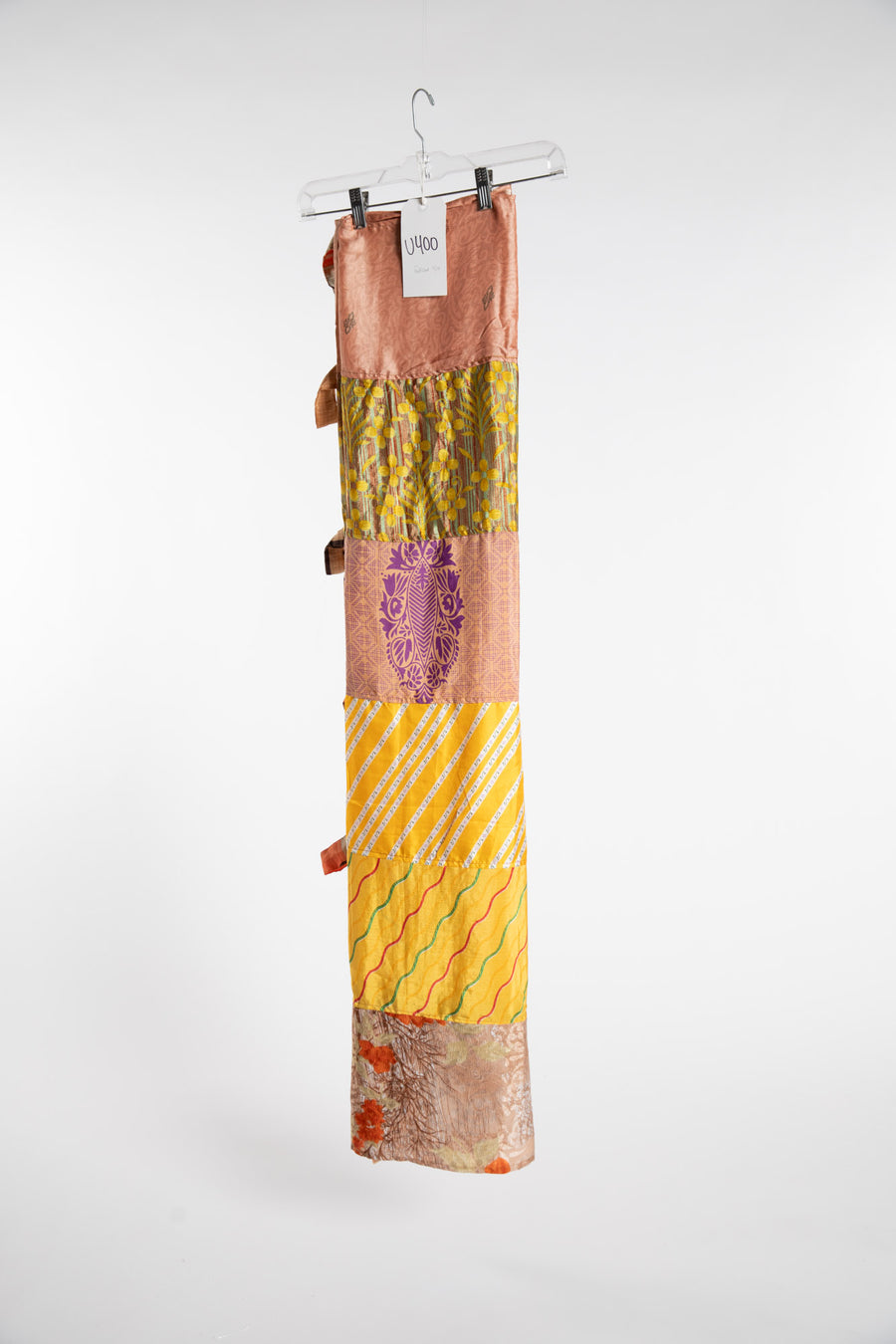 One of a Kind Recycled Silk Curtain Panel