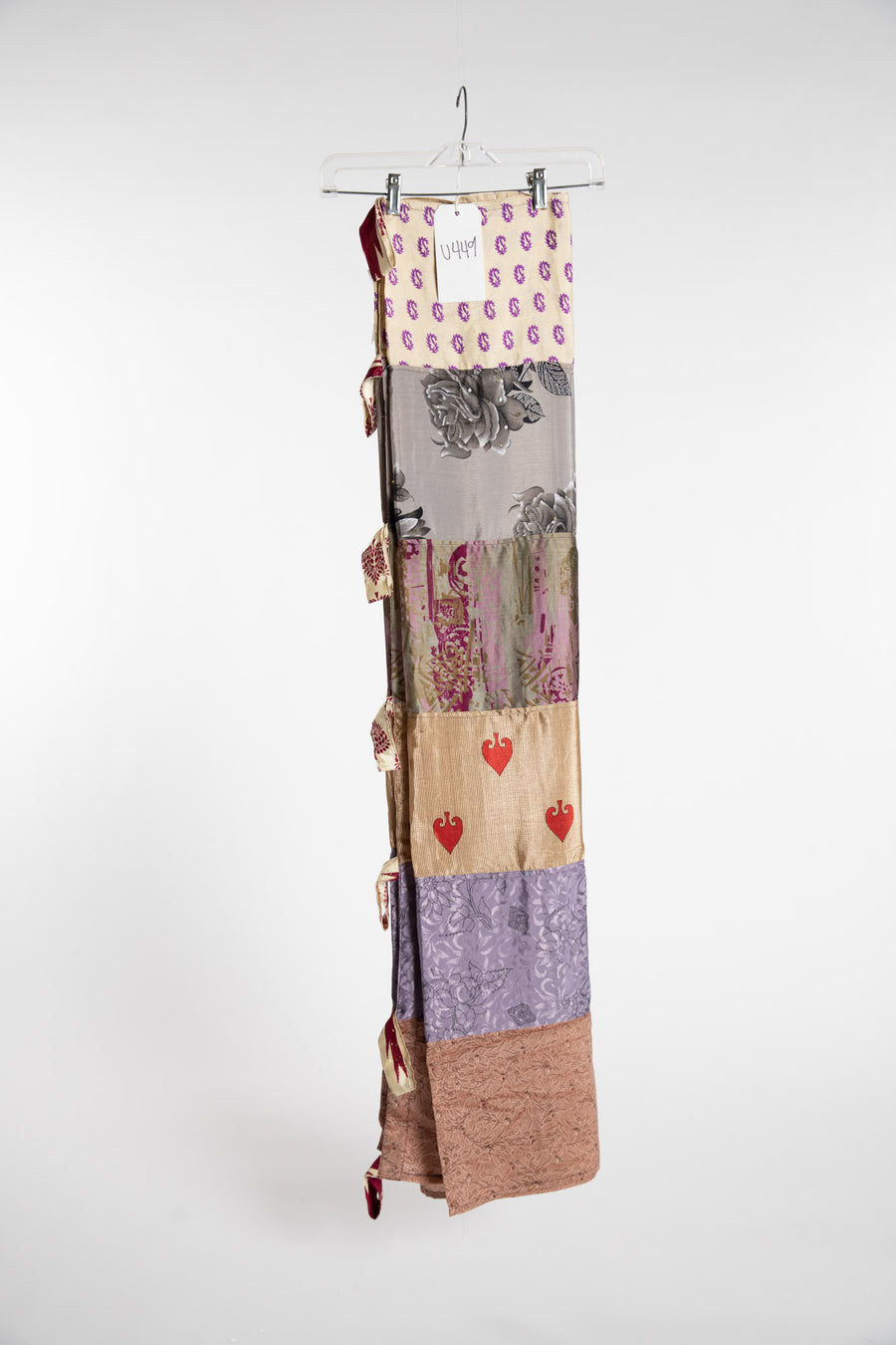 One of a Kind Recycled Silk Curtain Panel
