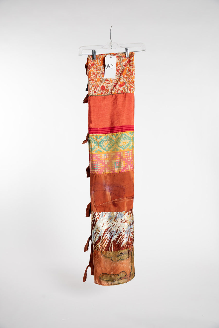 One of a Kind Recycled Silk Curtain Panel