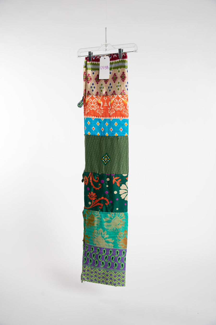 One of a Kind Recycled Silk Curtain Panel