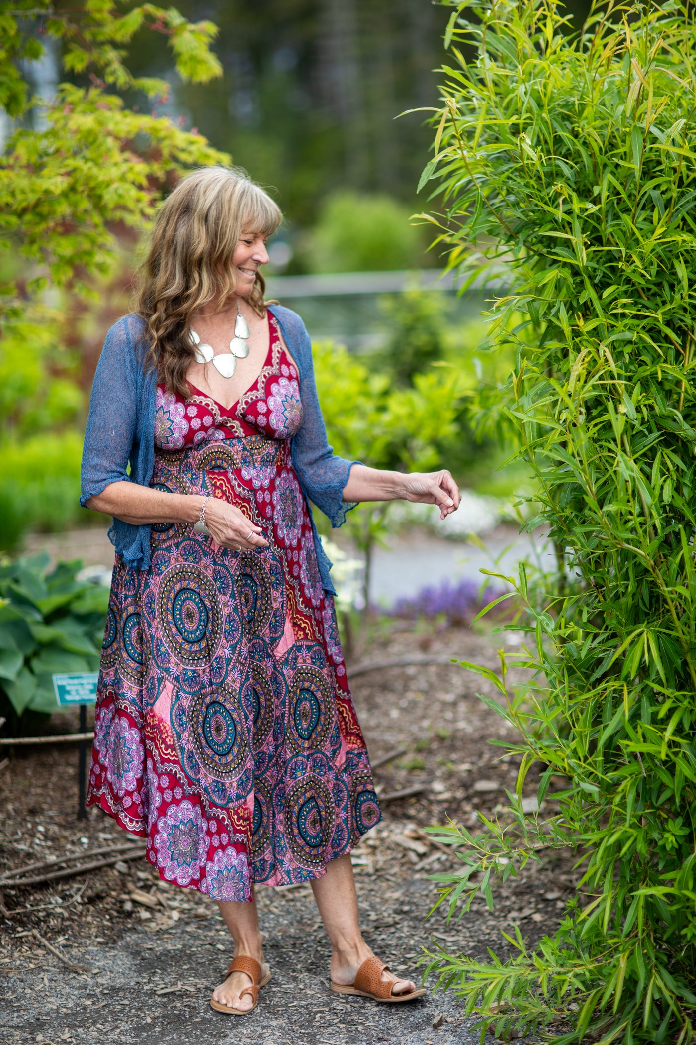 Monterey Mandala Plunge Dress