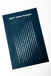 Midnight Blue Moon Phase Calendar