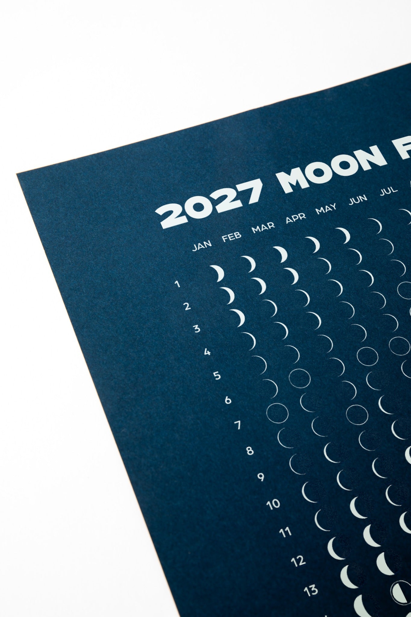 Midnight Blue Moon Phase Calendar