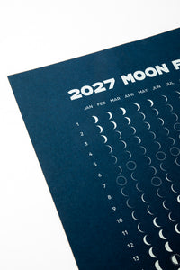 Midnight Blue Moon Phase Calendar