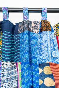 Patchwork Recycled Sari Silk Curtain
