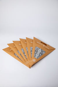boho star decoration pack in silver on white background