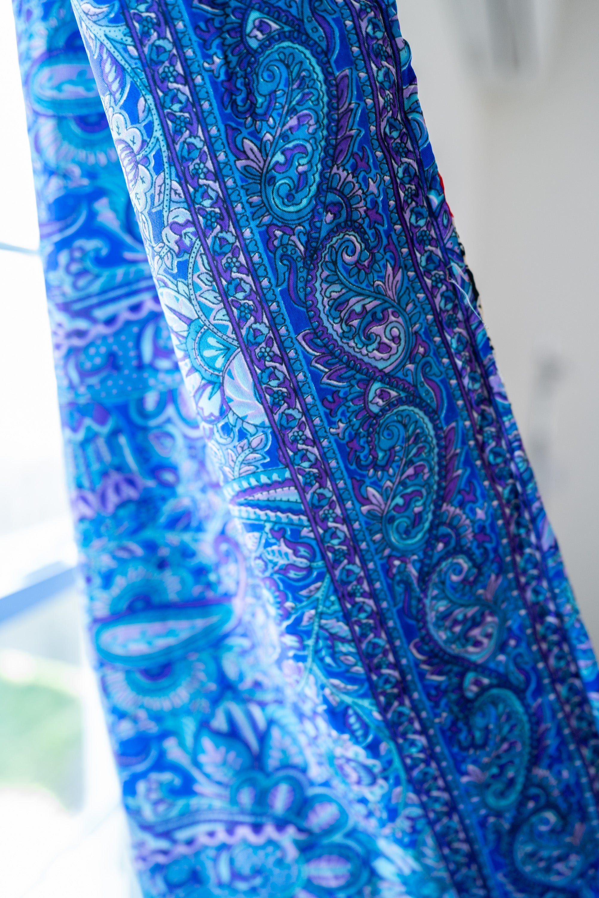 Silk Pachwork Curtain インドサリー #A22 シングル 2 Pcs Indian Sari
