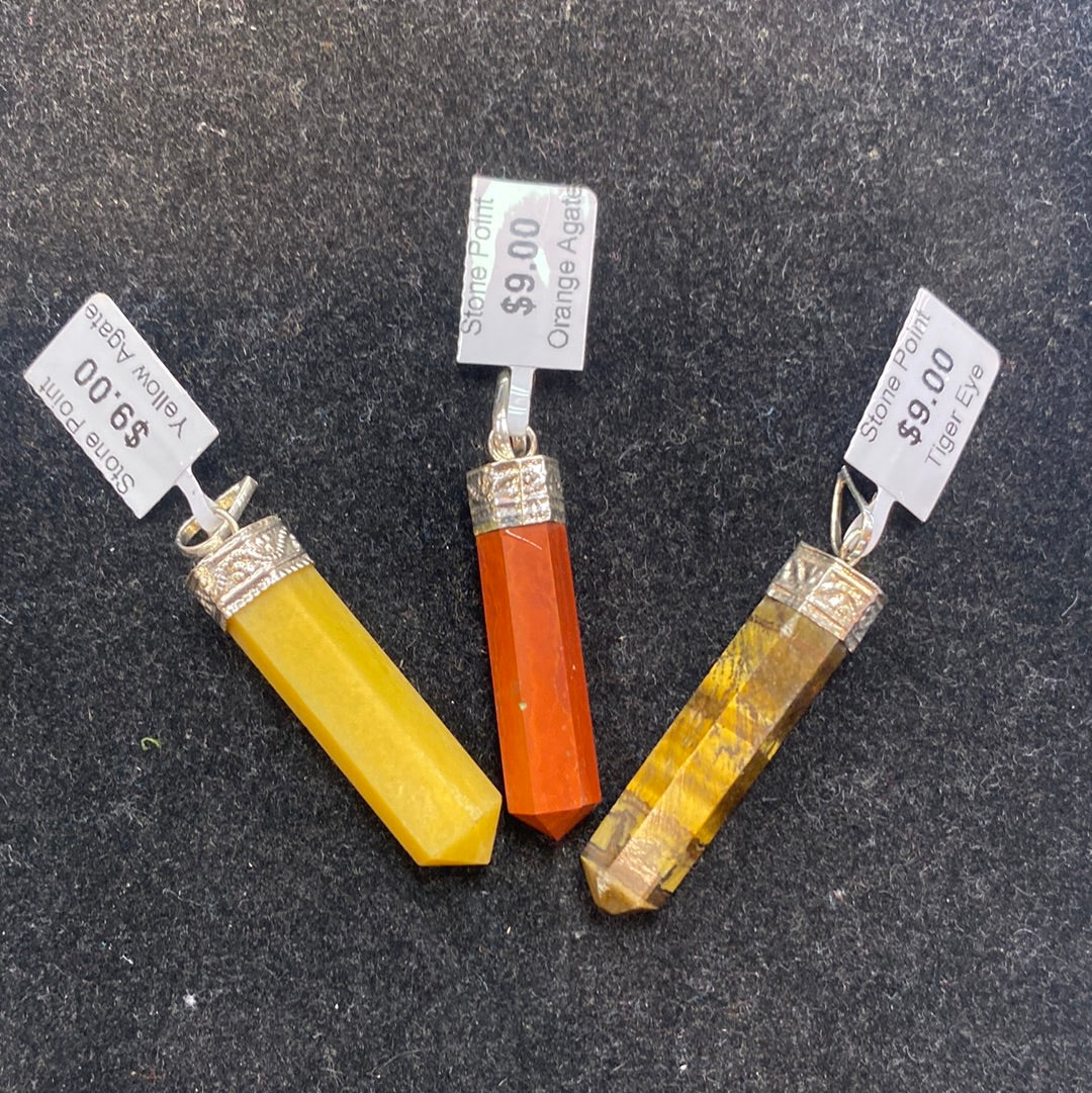 Collection of Stone Point Pendants