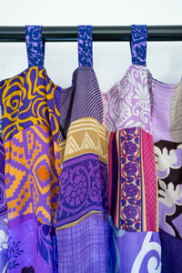 Patchwork Recycled Sari Silk Curtain