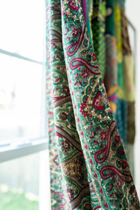 Patchwork Recycled Sari Silk Curtain