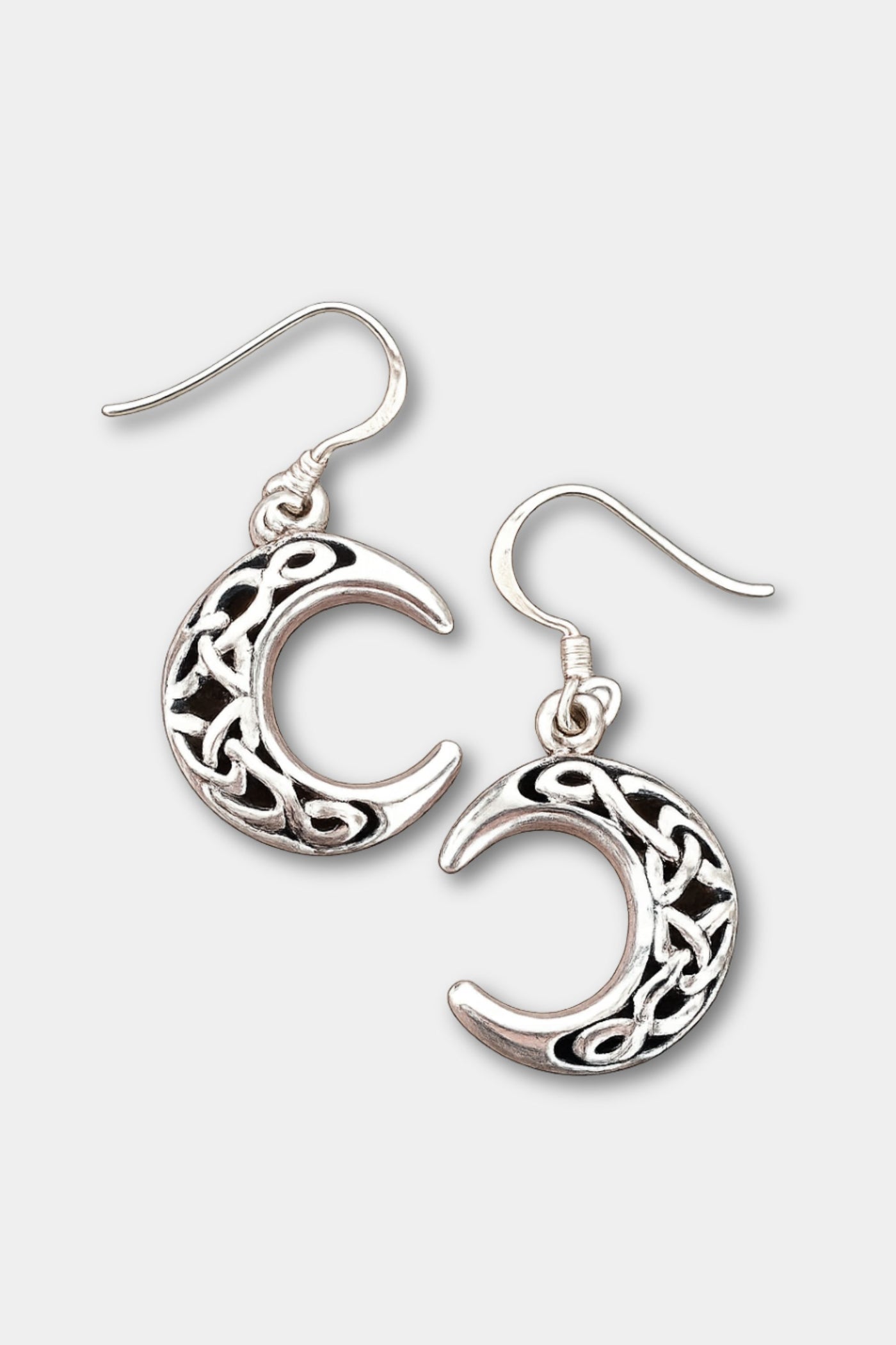 Sterling Silver Crescent Moon Earrings