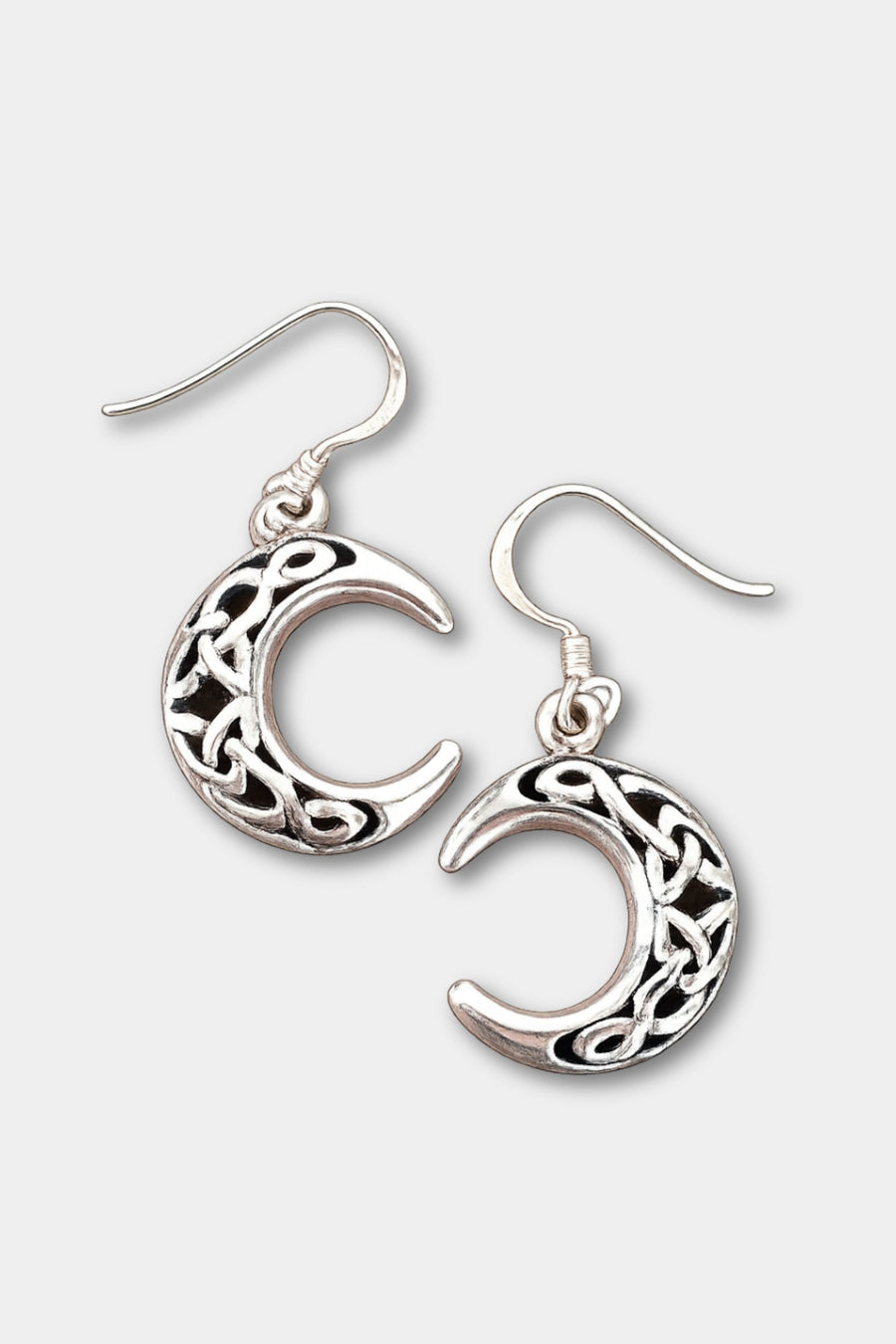 Sterling Silver Crescent Moon Earrings