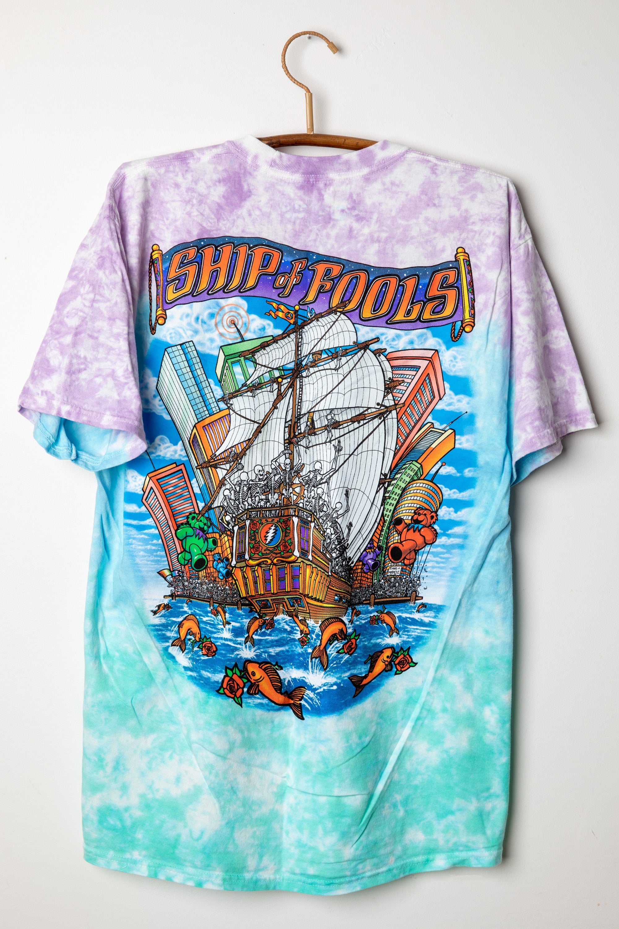 Ship of Fools Tie Dye Grateful Dead T-Shirt | Dead Head T Shirt