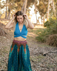 Yantra Yoga Wrap Top in Olive