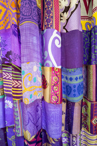 Patchwork Recycled Sari Silk Curtain